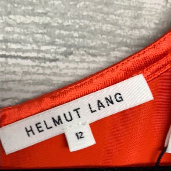 Helmut Lang Red Ruched Satin Tank Dress, NWT - Picture 11 of 11